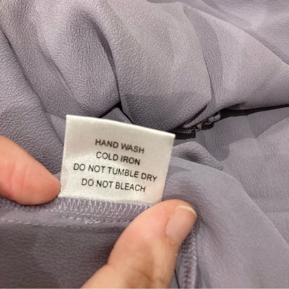 ModCloth Lavender Lace Empire Waist Dress Size 28 spaghetti strap Disney bound - Picture 10 of 16